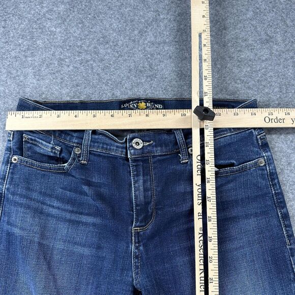 Lucky Brand Brooke Skinny Jeans Womens 6 28x27 Blue Medium Wash Stretch Denim - Picture 5 of 14